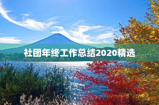 社团年终工作总结2020精选