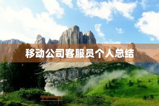 移动公司客服员个人总结