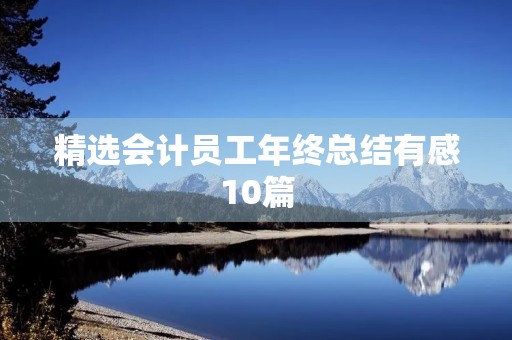 精选会计员工年终总结有感10篇 精选会计员工年终总结有感10篇