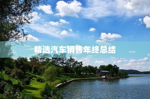 精选汽车销售年终总结 精选汽车销售年终总结