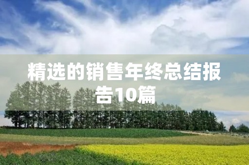 精选的销售年终总结报告10篇