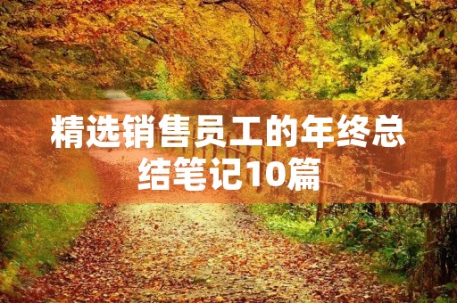 精选销售员工的年终总结笔记10篇