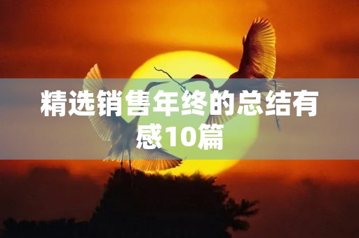 精选销售年终的总结有感10篇