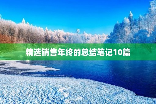 精选销售年终的总结笔记10篇