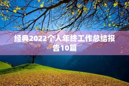 经典2022个人年终工作总结报告10篇