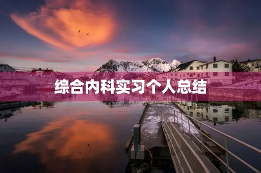 综合内科实习个人总结
