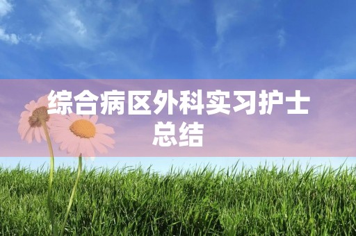 综合病区外科实习护士总结 综合病区外科实习护士总结