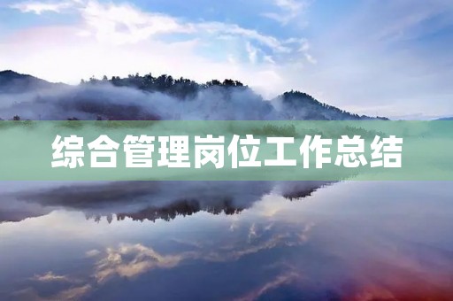 综合管理岗位工作总结