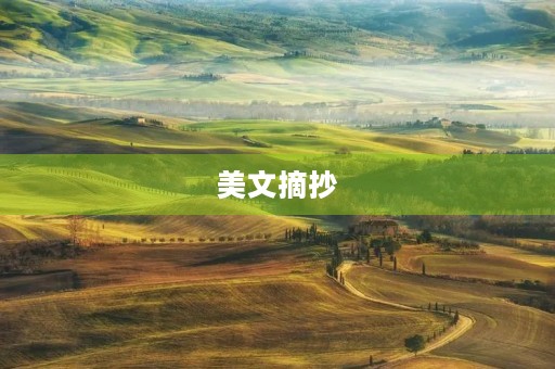 美文摘抄