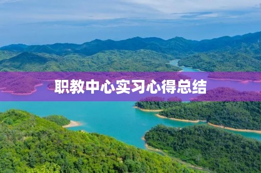 职教中心实习心得总结 职教中心实习心得总结