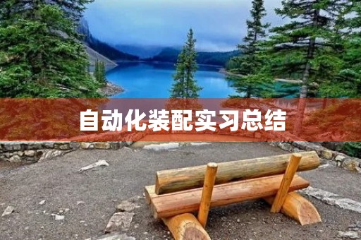 自动化装配实习总结 自动化装配实习总结