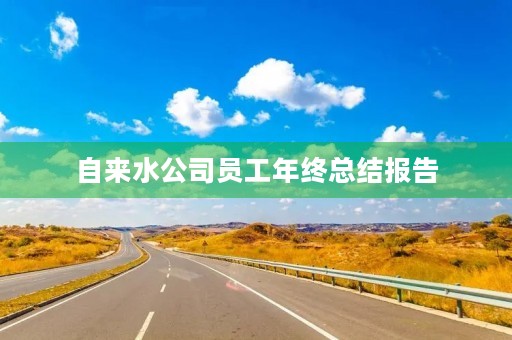 自来水公司员工年终总结报告