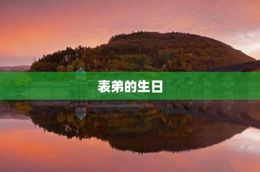 表弟的生日