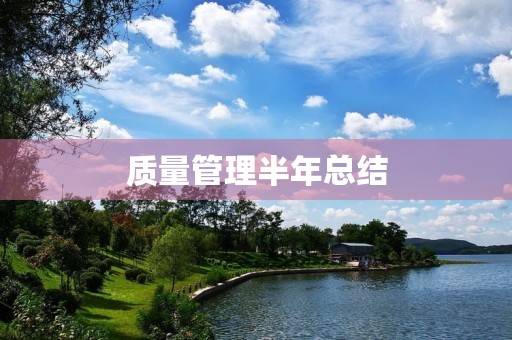 质量管理半年总结