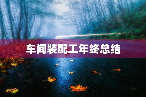 车间装配工年终总结