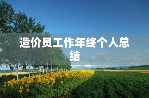 造价员工作年终个人总结