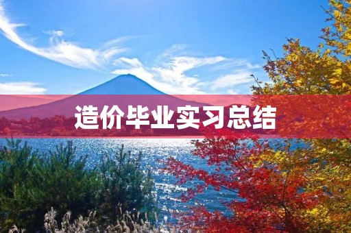 造价毕业实习总结
