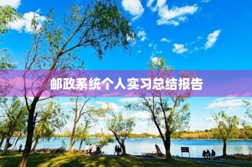 邮政系统个人实习总结报告