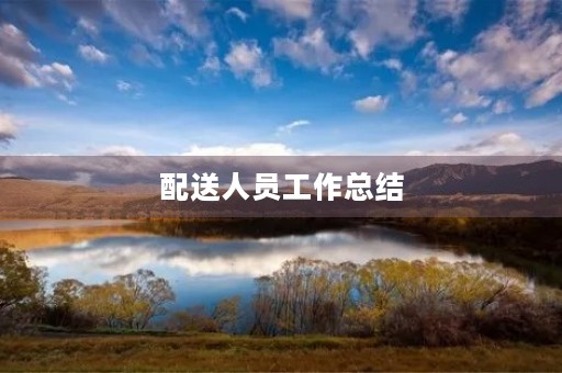 配送人员工作总结