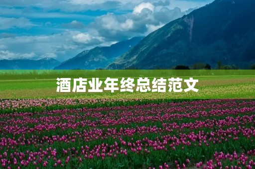 酒店业年终总结范文 酒店业年终总结范文
