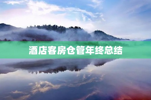 酒店客房仓管年终总结