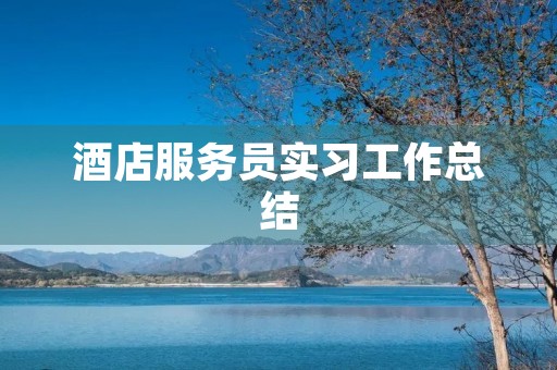 酒店服务员实习工作总结(5篇) 酒店服务员实习工作总结(5篇)