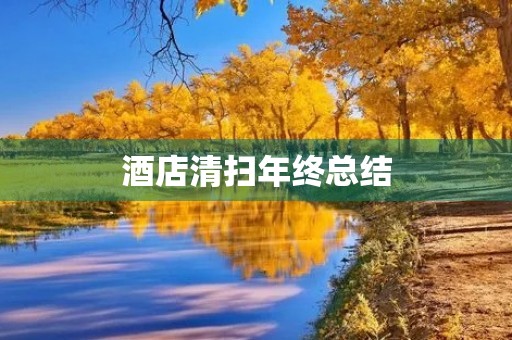 酒店清扫年终总结