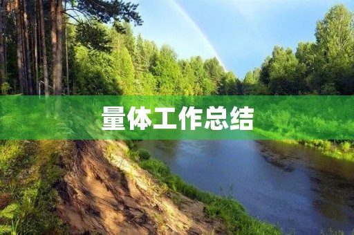 量体工作总结