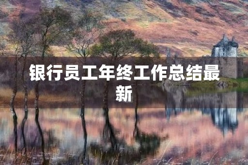 银行员工年终工作总结最新 银行员工年终工作总结最新