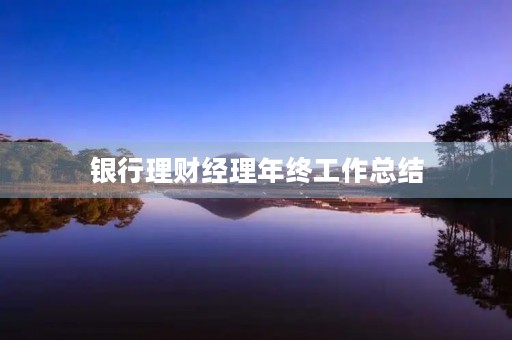 银行理财经理年终工作总结