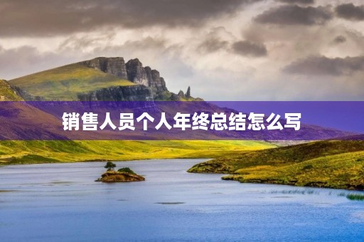 销售人员个人年终总结怎么写 销售人员个人年终总结怎么写