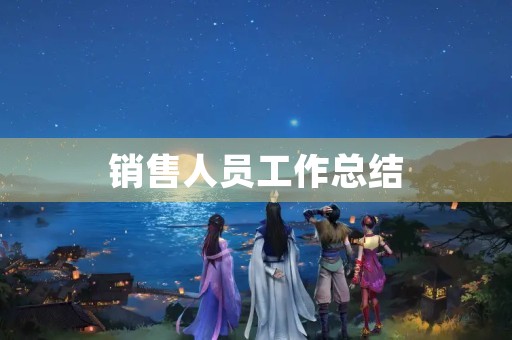 销售人员工作总结