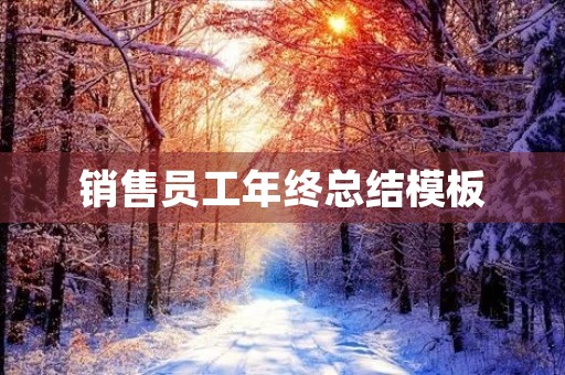 销售员工年终总结模板【10篇】 销售员工年终总结模板【10篇】