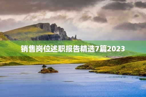 销售岗位述职报告精选7篇2023