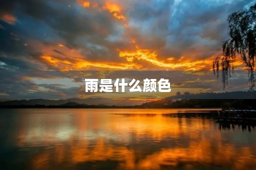 雨是什么颜色 雨是什么颜色