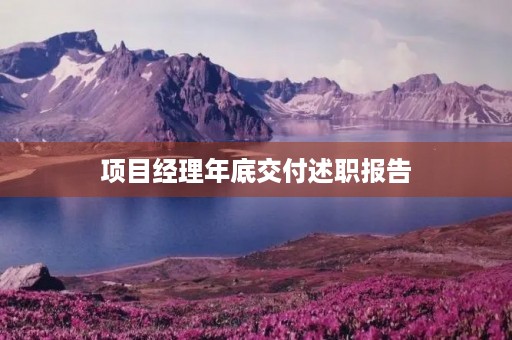 项目经理年底交付述职报告