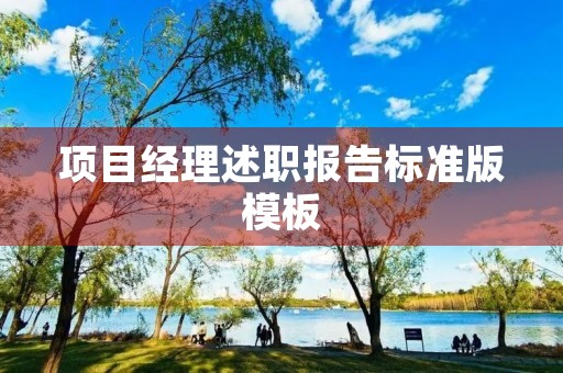 项目经理述职报告标准版模板（10篇）