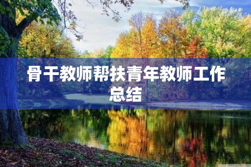 骨干教师帮扶青年教师工作总结