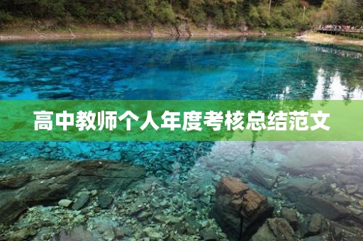 高中教师个人年度考核总结范文