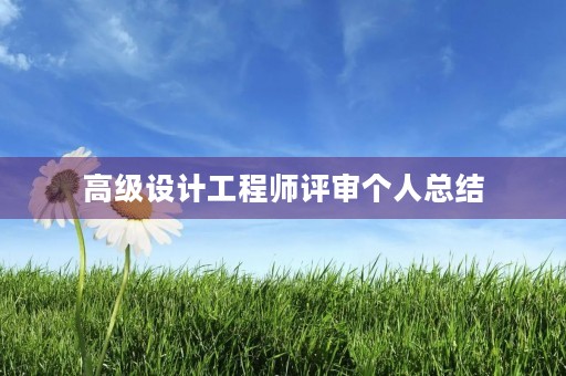 高级设计工程师评审个人总结