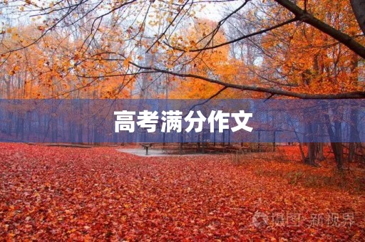 高考满分作文