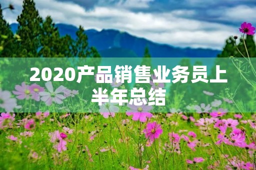 2020产品销售业务员上半年总结