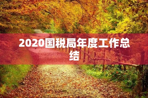 2020国税局年度工作总结