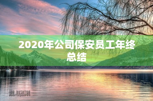 2020年公司保安员工年终总结