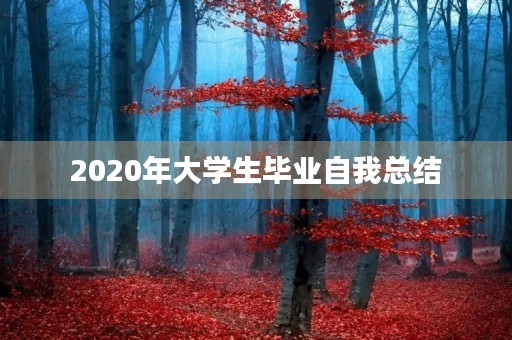 2020年大学生毕业自我总结 2020年大学生毕业自我总结
