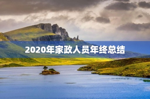 2020年家政人员年终总结