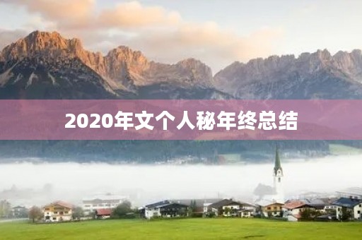 2020年文个人秘年终总结 2020年文个人秘年终总结