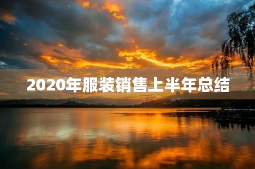 2020年服装销售上半年总结