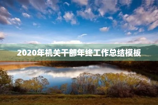2020年机关干部年终工作总结模板