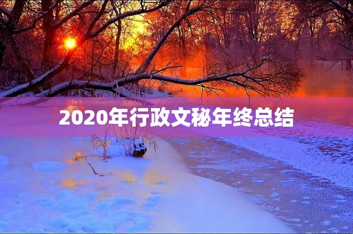 2020年行政文秘年终总结